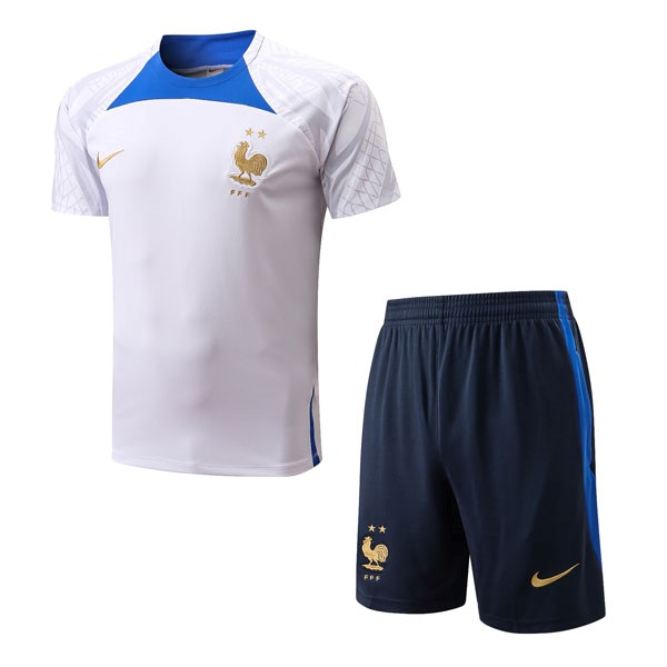 Camiseta Entrenamiento Francia Conjunto Completo 2022-2023 Blanco